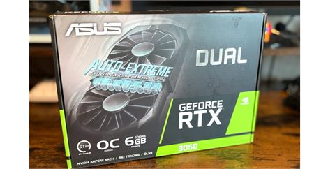 ASUS Dual NVIDIA GeForce RTX 3050 6GB GDDR6 OC Edition GPU Graphics Card