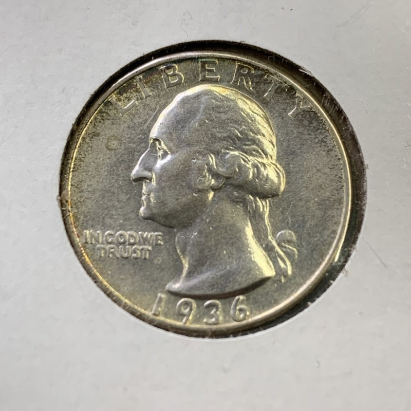 1936 WASHINGTON SILVER QUARTER