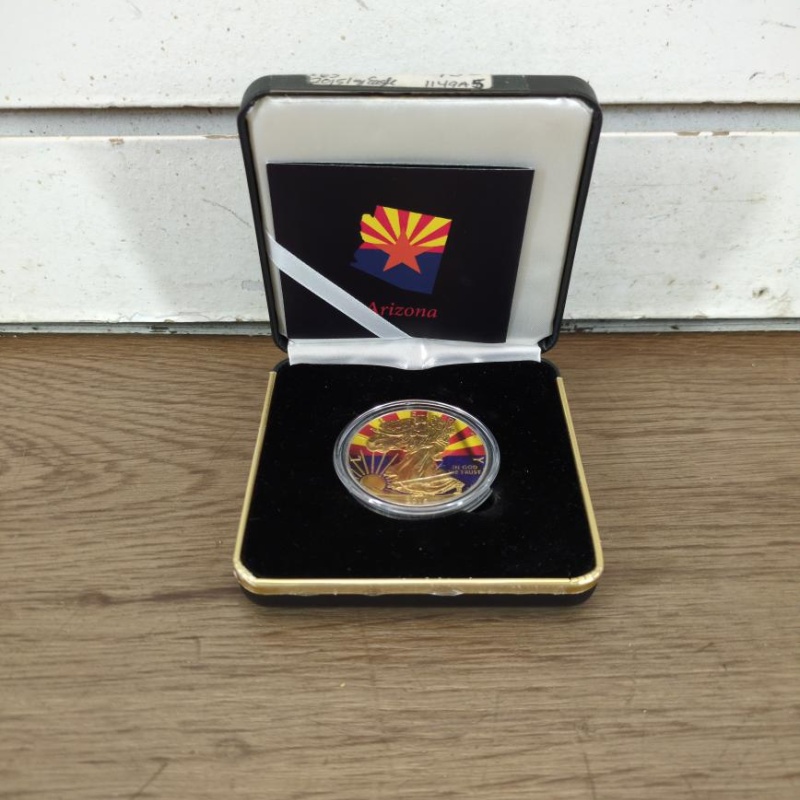 2015 US Silver Eagle Walking Liberty State Flag Arizona #63 of 200